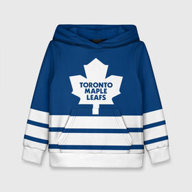 Детская толстовка 3D с принтом Toronto Maple Leafs , 100% полиэстер | двухслойный капюшон со шнурком для регулировки, мягкие манжеты на рукавах и по низу толстовки, спереди карман-кенгуру с мягким внутренним слоем | hockey | nhl | toronto maple leafs | нхл | хоккей