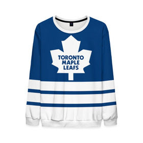 Мужской свитшот 3D с принтом Toronto Maple Leafs , 100% полиэстер с мягким внутренним слоем | круглый вырез горловины, мягкая резинка на манжетах и поясе, свободная посадка по фигуре | hockey | nhl | toronto maple leafs | нхл | хоккей