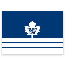 Поздравительная открытка с принтом Toronto Maple Leafs , 100% бумага | плотность бумаги 280 г/м2, матовая, на обратной стороне линовка и место для марки
 | Тематика изображения на принте: hockey | nhl | toronto maple leafs | нхл | хоккей