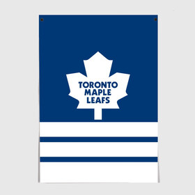 Постер с принтом Toronto Maple Leafs , 100% бумага
 | бумага, плотность 150 мг. Матовая, но за счет высокого коэффициента гладкости имеет небольшой блеск и дает на свету блики, но в отличии от глянцевой бумаги не покрыта лаком | hockey | nhl | toronto maple leafs | нхл | хоккей