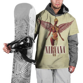 Накидка на куртку 3D с принтом Nirvana , 100% полиэстер |  | cobain | curt | nirvana | rock | группа | кобейн | курт | нирвана | рок