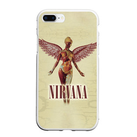 Чехол для iPhone 7Plus/8 Plus матовый с принтом Nirvana , Силикон | Область печати: задняя сторона чехла, без боковых панелей | cobain | curt | nirvana | rock | группа | кобейн | курт | нирвана | рок