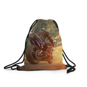 Рюкзак-мешок 3D с принтом Мото , 100% полиэстер | плотность ткани — 200 г/м2, размер — 35 х 45 см; лямки — толстые шнурки, застежка на шнуровке, без карманов и подкладки | extreme | мото | мотокросс | мотоцикл | экстрим