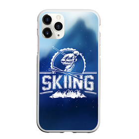 Чехол для iPhone 11 Pro Max матовый с принтом Лыжный спорт , Силикон |  | extreme | ski | skiing | горнолыжное | горные лыжи | лыжник | фристайл | экстрим