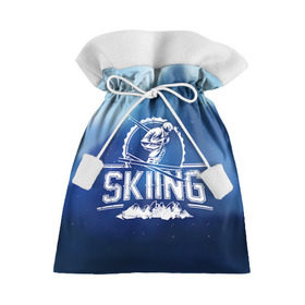 Подарочный 3D мешок с принтом Лыжный спорт , 100% полиэстер | Размер: 29*39 см | extreme | ski | skiing | горнолыжное | горные лыжи | лыжник | фристайл | экстрим