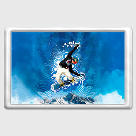 Магнит 45*70 с принтом Экстрим , Пластик | Размер: 78*52 мм; Размер печати: 70*45 | Тематика изображения на принте: extreme | snowboard | сноуборд | сноубордист | спорт | экстрим