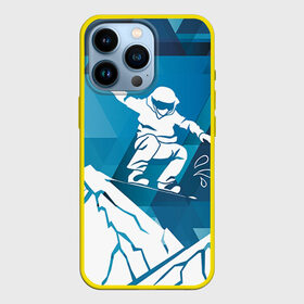 Чехол для iPhone 13 Pro с принтом Горы и сноубордист ,  |  | extreme | snowboard | сноуборд | сноубордист | экстрим