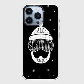 Чехол для iPhone 13 Pro с принтом Бородатый сноубордист ,  |  | extreme | snowboard | сноуборд | сноубордист | экстрим
