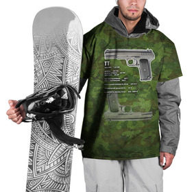 Накидка на куртку 3D с принтом ТТ , 100% полиэстер |  | Тематика изображения на принте: оружие | пистолет | тт | ттх | тульский токарев