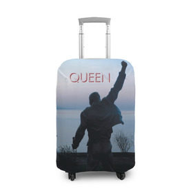 Чехол для чемодана 3D с принтом Queen , 86% полиэфир, 14% спандекс | двустороннее нанесение принта, прорези для ручек и колес | freddie | heavy | mercury | metal | queen | rock | квин | куин | меркури | меркюри | метал | рок | фредди меркьюри | фреди | хэви