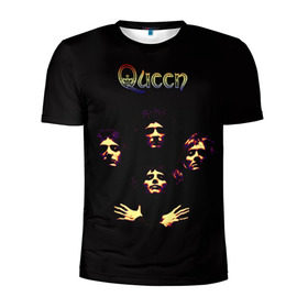 Мужская футболка 3D спортивная с принтом Queen , 100% полиэстер с улучшенными характеристиками | приталенный силуэт, круглая горловина, широкие плечи, сужается к линии бедра | freddie | heavy | mercury | metal | queen | rock | квин | куин | меркури | меркюри | метал | рок | фредди меркьюри | фреди | хэви