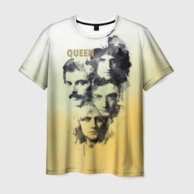 Мужская футболка 3D с принтом Queen группа , 100% полиэфир | прямой крой, круглый вырез горловины, длина до линии бедер | freddie | heavy | mercury | metal | queen | rock | квин | куин | меркури | меркюри | метал | рок | фредди меркьюри | фреди | хэви