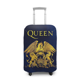 Чехол для чемодана 3D с принтом Группа Queen , 86% полиэфир, 14% спандекс | двустороннее нанесение принта, прорези для ручек и колес | freddie | heavy | mercury | metal | queen | rock | квин | куин | меркури | меркюри | метал | рок | фредди меркьюри | фреди | хэви