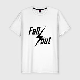Мужская футболка премиум с принтом Fallout , 92% хлопок, 8% лайкра | приталенный силуэт, круглый вырез ворота, длина до линии бедра, короткий рукав | 