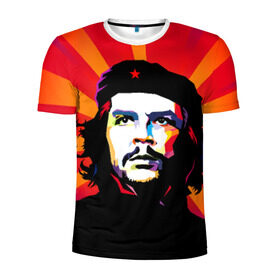 Мужская футболка 3D спортивная с принтом Че Гевара , 100% полиэстер с улучшенными характеристиками | приталенный силуэт, круглая горловина, широкие плечи, сужается к линии бедра | куба | поп арт | революционер | чегевара