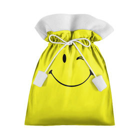 Подарочный 3D мешок с принтом Смайл , 100% полиэстер | Размер: 29*39 см | Тематика изображения на принте: emoji | smile | жёлтый | смайл | смайлик | улыбка | эмодзи | эмоции