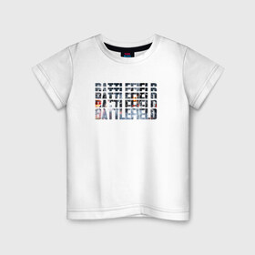 Детская футболка хлопок с принтом Battlefield , 100% хлопок | круглый вырез горловины, полуприлегающий силуэт, длина до линии бедер | Тематика изображения на принте: 1 | 2 | 3 | batlefield | батлфилд | баттлфилд