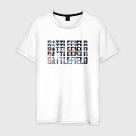 Мужская футболка хлопок с принтом Battlefield , 100% хлопок | прямой крой, круглый вырез горловины, длина до линии бедер, слегка спущенное плечо. | 1 | 2 | 3 | batlefield | батлфилд | баттлфилд