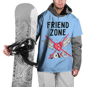 Накидка на куртку 3D с принтом Friendzone , 100% полиэстер |  | Тематика изображения на принте: 14 февраля | friendzone | valentine | день святого валентина | ненавижу 14 февраля | сердечки | френдзона