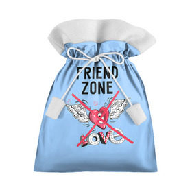 Подарочный 3D мешок с принтом Friendzone , 100% полиэстер | Размер: 29*39 см | Тематика изображения на принте: 14 февраля | friendzone | valentine | день святого валентина | ненавижу 14 февраля | сердечки | френдзона