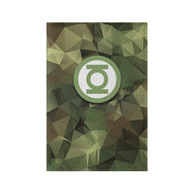 Обложка для паспорта матовая кожа с принтом Зеленый фонарь , натуральная матовая кожа | размер 19,3 х 13,7 см; прозрачные пластиковые крепления | 