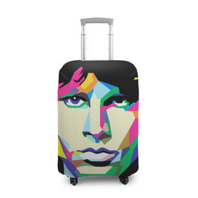 Чехол для чемодана 3D с принтом Jim morrison , 86% полиэфир, 14% спандекс | двустороннее нанесение принта, прорези для ручек и колес | jim morrison джим моррисон | поп арт | портрет