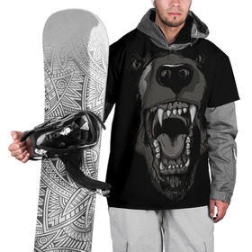 Накидка на куртку 3D с принтом Grizzly bear , 100% полиэстер |  | bear | балалайка | водка | медведь
