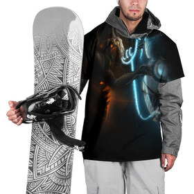 Накидка на куртку 3D с принтом Razor and shadow fiend , 100% полиэстер |  | Тематика изображения на принте: dota 2 | razor | shadow fiend | дота 2