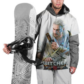 Накидка на куртку 3D с принтом Witcher , 100% полиэстер |  | ведьмак