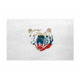 Бумага для упаковки 3D с принтом Russian Bear , пластик и полированная сталь | круглая форма, металлическое крепление в виде кольца | Тематика изображения на принте: медведь | медведь с флагом россии одновременно. лучший выбор патриотаярусский | мишка | россия | флаг