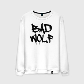 Мужской свитшот хлопок с принтом Bad Wolf , 100% хлопок |  | bad | doctor | tardis | tennant | who | wolf | доктор | кто | смит | тардис | теннант