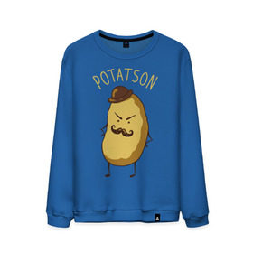 Мужской свитшот хлопок с принтом Potatson , 100% хлопок |  | bbc | benedict | cumberbatch | dead | detective | doctor | freeman | holmes | john | martin | potato | sherlock | watson | бенедикт | ватсон | детектив | доктор | камбербэтч | мартин | мориарти | профессор | фримен | холмс | шерлок