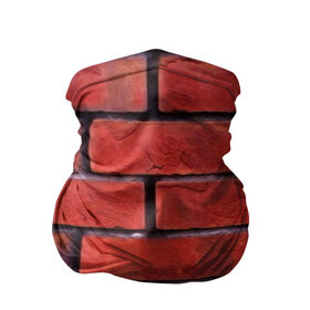 Бандана-труба 3D с принтом Кирпич , 100% полиэстер, ткань с особыми свойствами — Activecool | плотность 150‒180 г/м2; хорошо тянется, но сохраняет форму | камень | кирпич | красные | новые | прикольные | текстуры