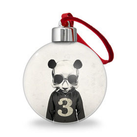 Ёлочный шар с принтом Панда , Пластик | Диаметр: 77 мм | панда