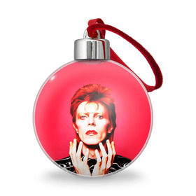Ёлочный шар с принтом Ziggy Stardust , Пластик | Диаметр: 77 мм | bowie | david | ziggy stardust | боуи | дэвид | музыкант | певец | рок