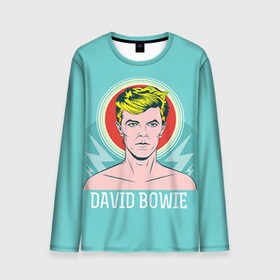 Мужской лонгслив 3D с принтом David Bowie , 100% полиэстер | длинные рукава, круглый вырез горловины, полуприлегающий силуэт | bowie | david | боуи | дэвид | музыкант | певец | рок