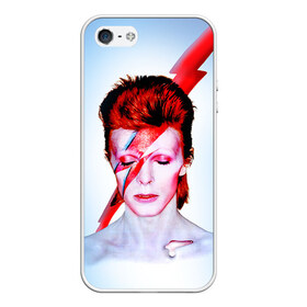 Чехол для iPhone 5/5S матовый с принтом Aladdin sane , Силикон | Область печати: задняя сторона чехла, без боковых панелей | Тематика изображения на принте: aladdin sane | bowie | david | боуи | дэвид | музыкант | певец | рок