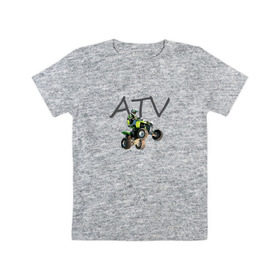 Детская футболка хлопок с принтом Квадроцикл , 100% хлопок | круглый вырез горловины, полуприлегающий силуэт, длина до линии бедер | atv | атв | для любителей квадроцикловквадроцикл | квадрик | квадро