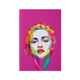 Обложка для паспорта матовая кожа с принтом Мадонна , натуральная матовая кожа | размер 19,3 х 13,7 см; прозрачные пластиковые крепления | искусство | мадонна | певица | поп арт