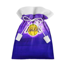 Подарочный 3D мешок с принтом Los Angeles Lakers , 100% полиэстер | Размер: 29*39 см | Тематика изображения на принте: basketball | la | lakers | los angeles | nba | баскет | баскетбол | баскетбольный | лейкерс | нба | спорт