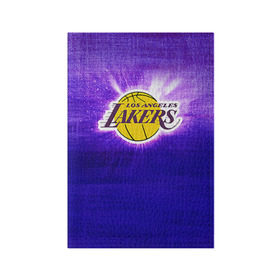 Обложка для паспорта матовая кожа с принтом Los Angeles Lakers , натуральная матовая кожа | размер 19,3 х 13,7 см; прозрачные пластиковые крепления | basketball | la | lakers | los angeles | nba | баскет | баскетбол | баскетбольный | лейкерс | нба | спорт