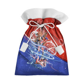 Подарочный 3D мешок с принтом Игра баскетбол , 100% полиэстер | Размер: 29*39 см | Тематика изображения на принте: basketball | nba | нба