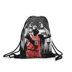 Рюкзак-мешок 3D с принтом Баскетболист NBA , 100% полиэстер | плотность ткани — 200 г/м2, размер — 35 х 45 см; лямки — толстые шнурки, застежка на шнуровке, без карманов и подкладки | basketball | nba | баскет | баскетбол | баскетбольный | нба | спорт
