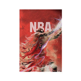Обложка для паспорта матовая кожа с принтом Спорт NBA , натуральная матовая кожа | размер 19,3 х 13,7 см; прозрачные пластиковые крепления | basketball | nba | баскет | баскетбол | баскетбольный | нба