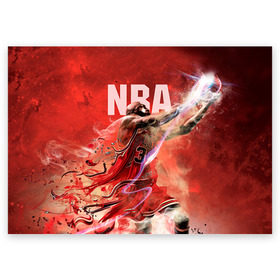 Поздравительная открытка с принтом Спорт NBA , 100% бумага | плотность бумаги 280 г/м2, матовая, на обратной стороне линовка и место для марки
 | basketball | nba | баскет | баскетбол | баскетбольный | нба