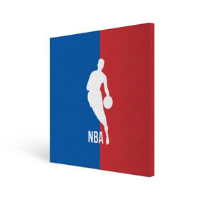 Холст квадратный с принтом Эмблема NBA , 100% ПВХ |  | basketball | nba | баскет | баскетбол | баскетбольный | нба | спорт | эмблема