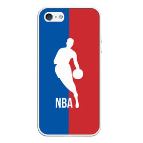 Чехол для iPhone 5/5S матовый с принтом Эмблема NBA , Силикон | Область печати: задняя сторона чехла, без боковых панелей | basketball | nba | баскет | баскетбол | баскетбольный | нба | спорт | эмблема
