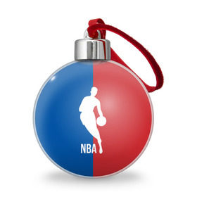 Ёлочный шар с принтом Эмблема NBA , Пластик | Диаметр: 77 мм | Тематика изображения на принте: basketball | nba | баскет | баскетбол | баскетбольный | нба | спорт | эмблема