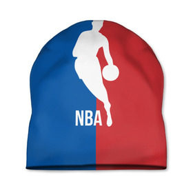Шапка 3D с принтом Эмблема NBA , 100% полиэстер | универсальный размер, печать по всей поверхности изделия | Тематика изображения на принте: basketball | nba | баскет | баскетбол | баскетбольный | нба | спорт | эмблема