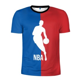 Мужская футболка 3D спортивная с принтом Эмблема NBA , 100% полиэстер с улучшенными характеристиками | приталенный силуэт, круглая горловина, широкие плечи, сужается к линии бедра | Тематика изображения на принте: basketball | nba | баскет | баскетбол | баскетбольный | нба | спорт | эмблема